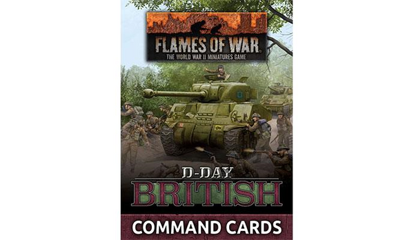 D-Day British Late War Command Cards - Flames Of War