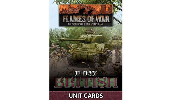 D-Day British Late War Unit Card Pack - Flames Of War