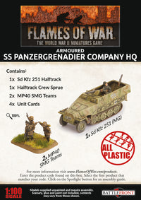 Armoured SS Panzergrenadier Company HQ - Flames Of War Late War Germans 2
