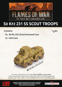 Sd Kfz 231 SS Scout Troop - Flames Of War Late War Germans 2