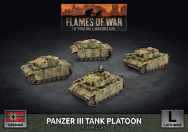 Panzer III Tank Platoon (x4 Plastic)