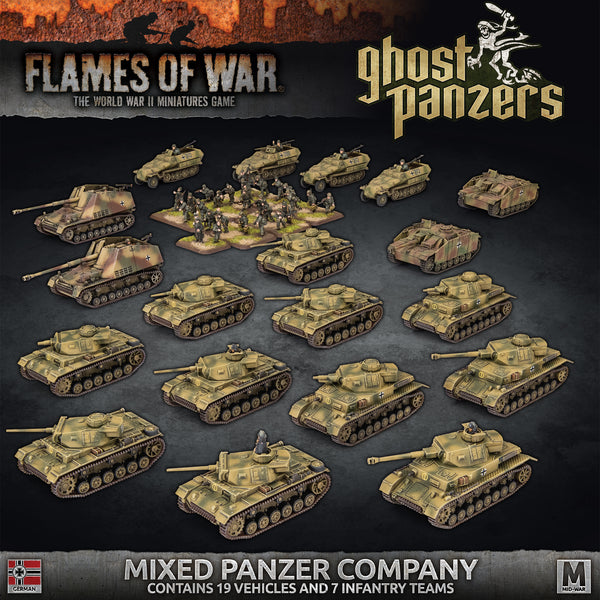 German Mixed Panzer Company Army Deal Mid War