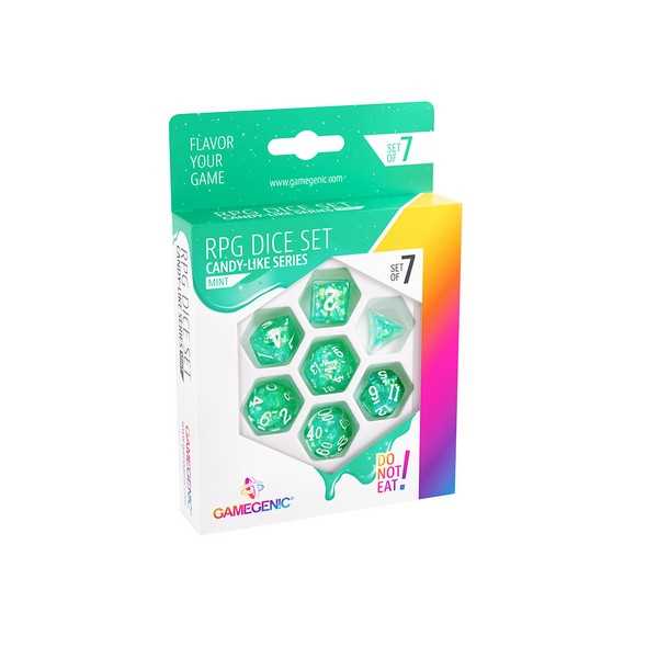 Candy-like Series - Mint RPG Dice Set