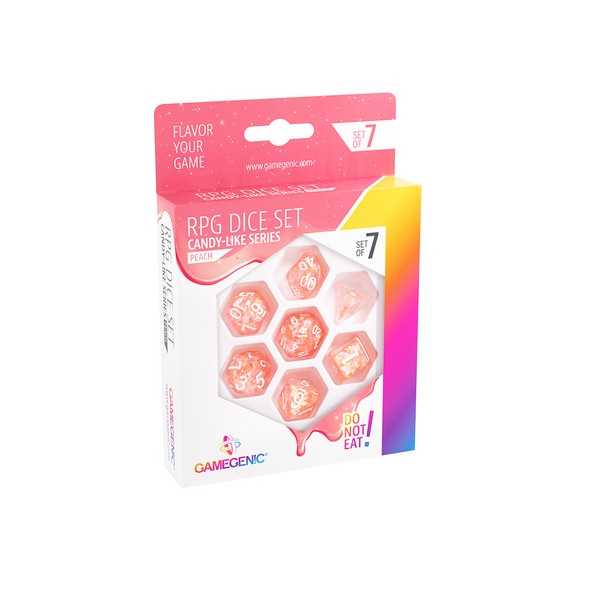 Candy-like Series - Peach RPG Dice Set