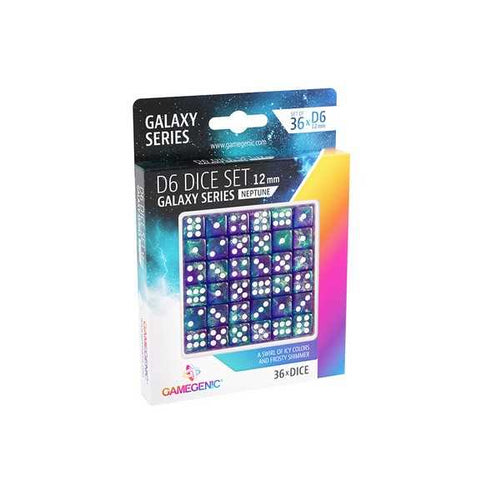 Galaxy Series - Neptune  D6 Dice Set 12 mm