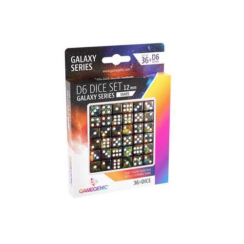 Galaxy Series - Mars D6 Dice Set 12 mm