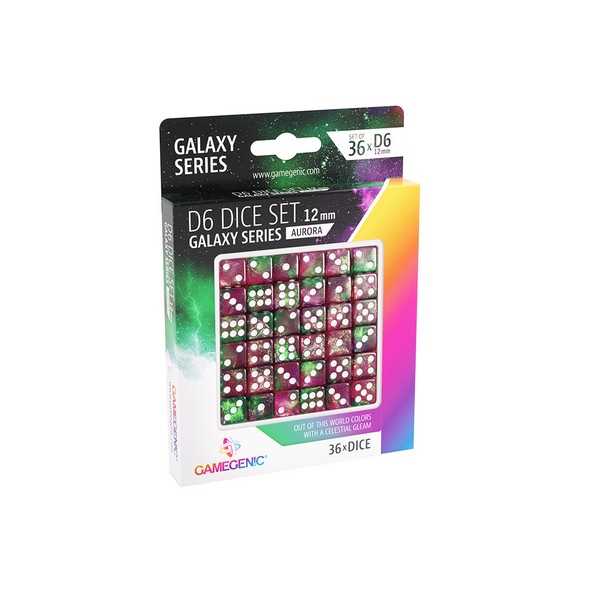 Galaxy Series - Aurora D6 Dice Set 12 mm