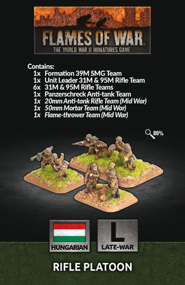 Rifle Platoon - Flames Of War Hungarians