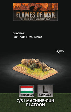 7/31 MG Platoon - Flames Of War Hungarians