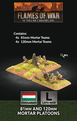 81mm and 120mm Mortar Platoons - Flames Of War Hungarians