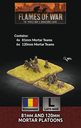 81mm and 120mm Mortar Platoons - Flames Of War Romanians