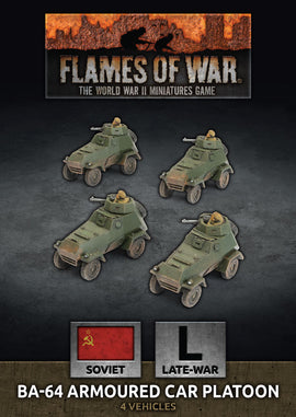 Soviet BA-64 Armoured Car Platoon - Late War