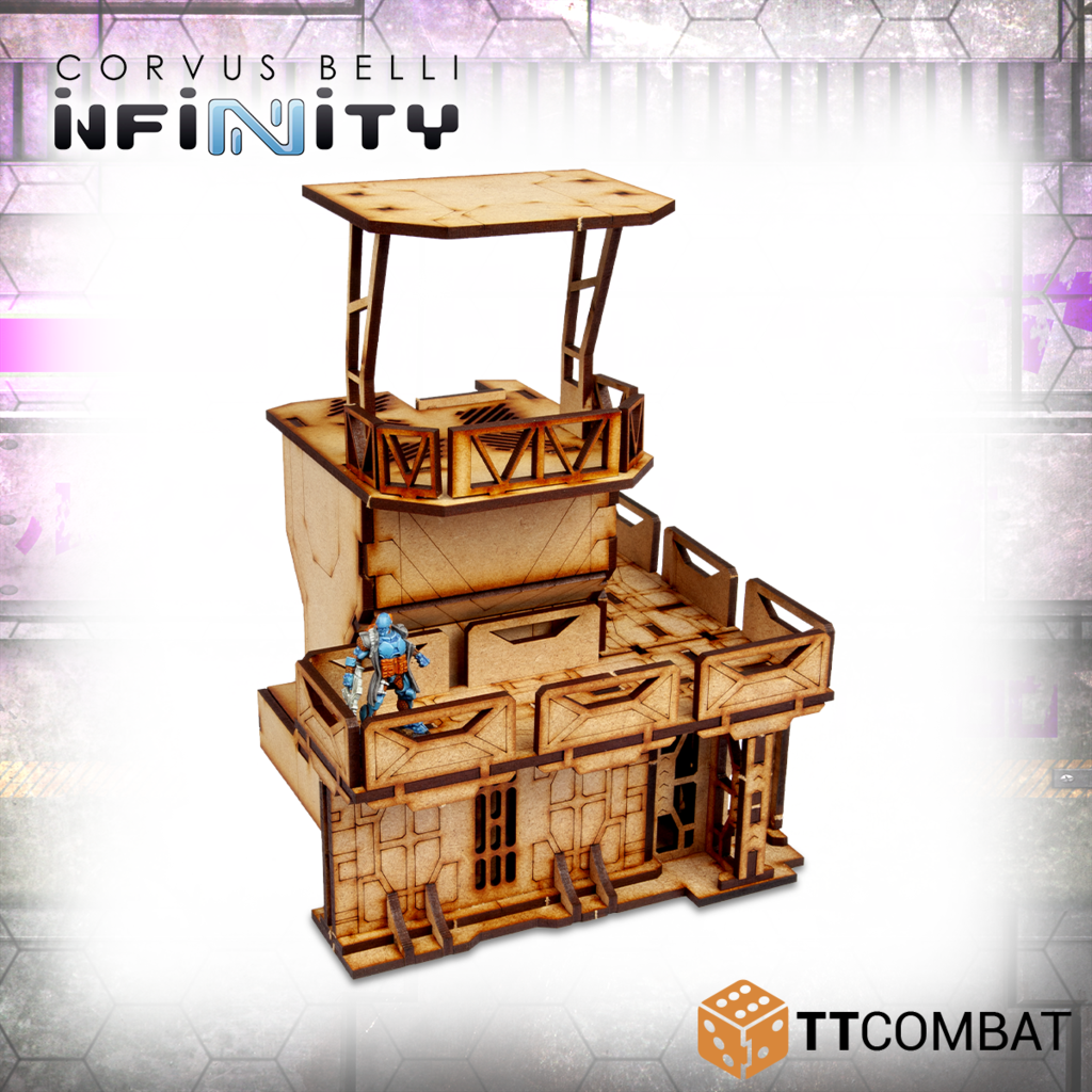 TT Combat Guard Outpost - Sci-fi Utopia - MDF Scenery - TTSCW-SFU-086