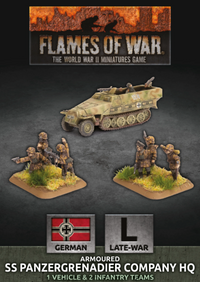 Armoured SS Panzergrenadier Company HQ - Flames Of War Late War Germans 1