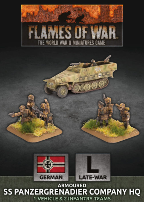 Armoured SS Panzergrenadier Company HQ - Flames Of War Late War Germans