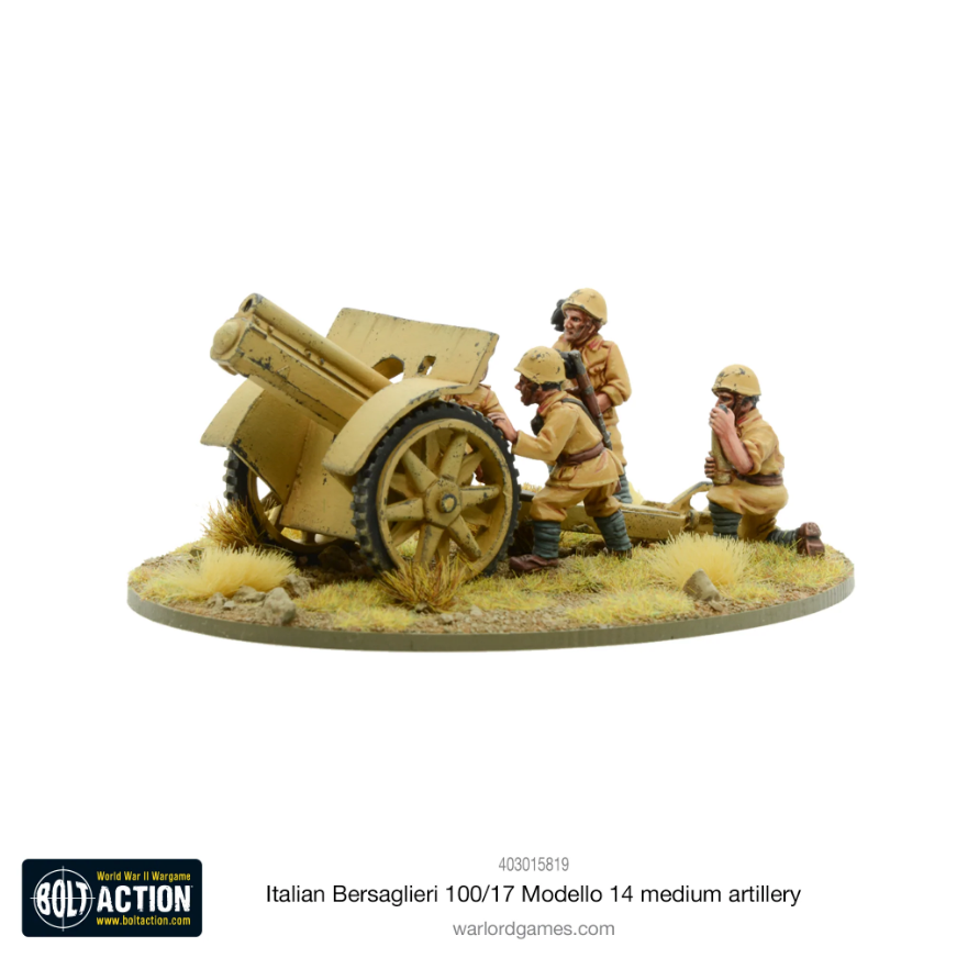 Italian Bersaglieri 100/17 Modello 14 medium artillery