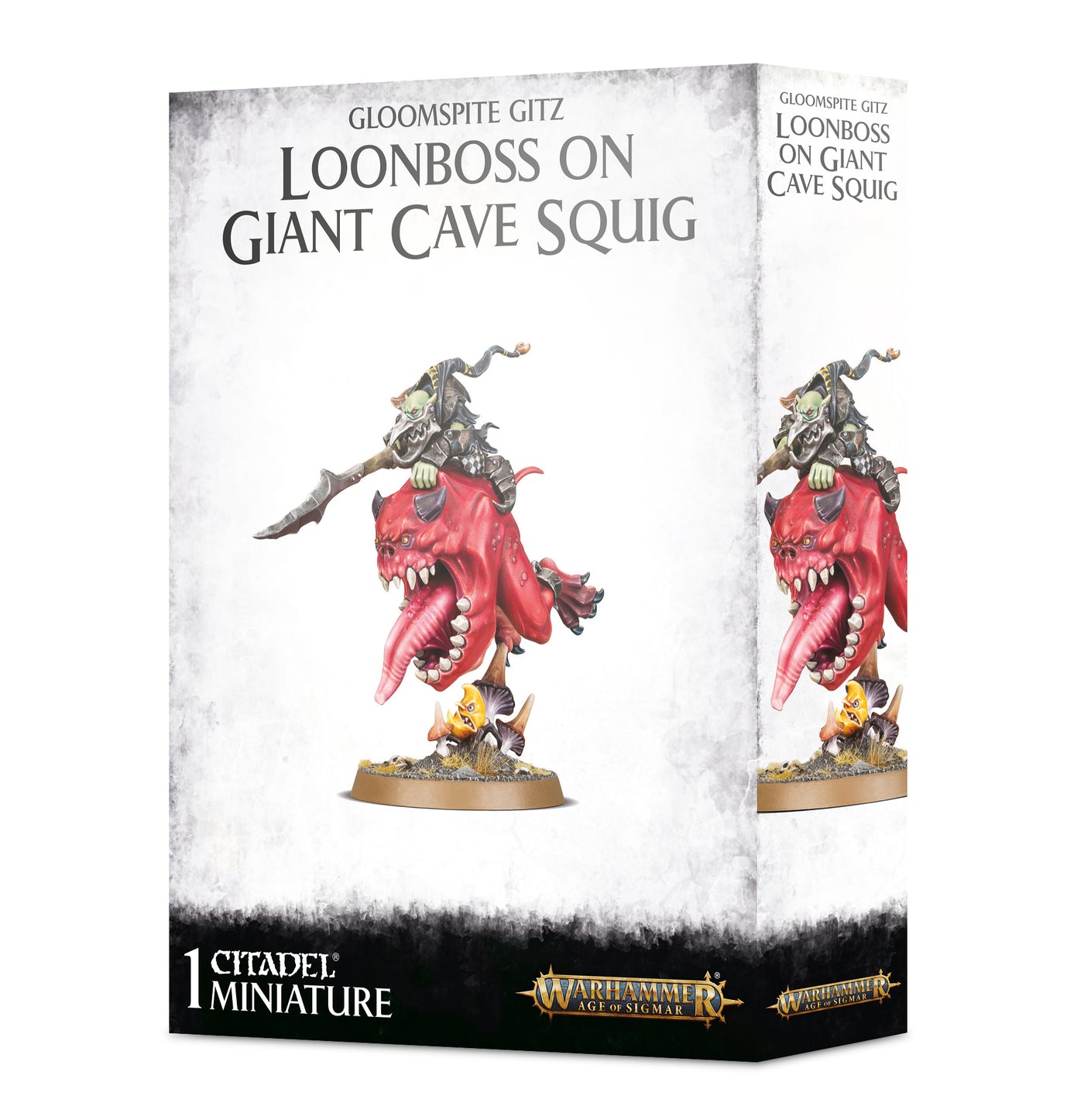 Warhammer Age Of Sigmar - Gloomspite Gitz - Loonboss On Giant Cave Squig