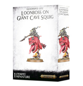 Warhammer Age Of Sigmar - Gloomspite Gitz - Loonboss On Giant Cave Squig