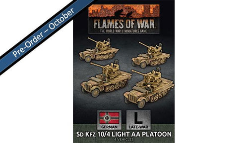 German SdKfz 10/4 Light AA Platoon - Flames Of War Late War