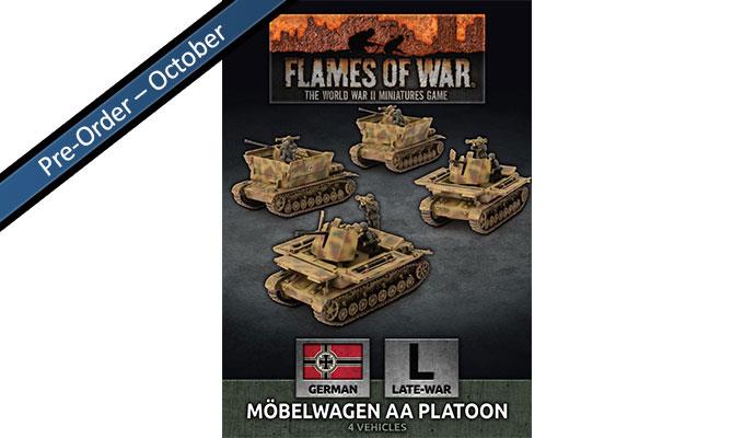 German Mobelwagen 3.7cm AA Tank Platoon - Flames Of War Late War