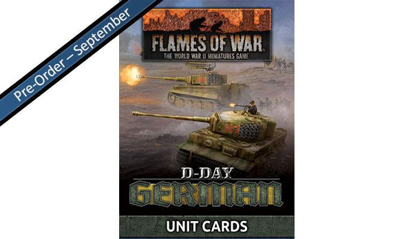 D-Day German Unit Cards - Flames Of War Late War