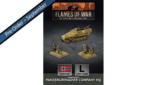 German Panzergrenadier Company HQ - Flames Of War Late War