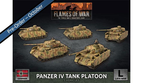German Panzer IV Platoon - Flames Of War Late War