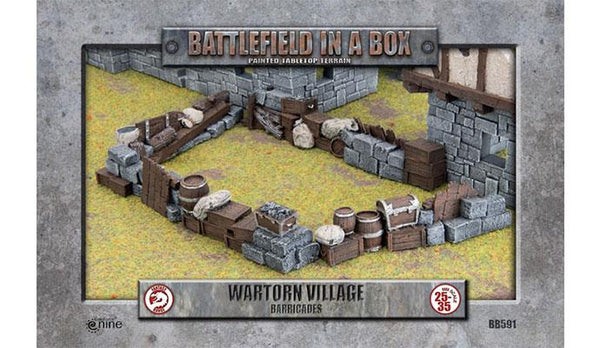 Wartorn Village - Barricades Scenery Set