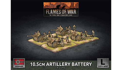 German 10.5cm Artillery Battery - Flames Of War Late War