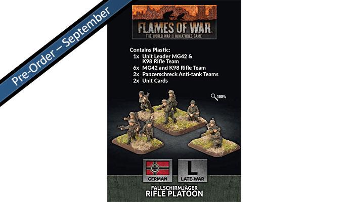 German Fallschirmjager Platoon - Flames Of War Late War