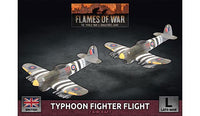 Typhoon Fighter-Bomber Flight (British Late War) - Flames Of War Late War 1