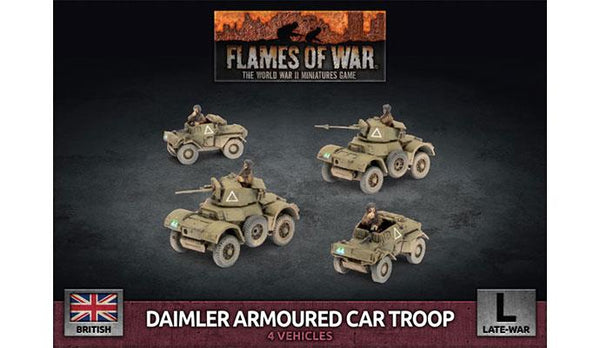 Daimler Armoured Car Troop (British Late War) - Flames Of War Late War