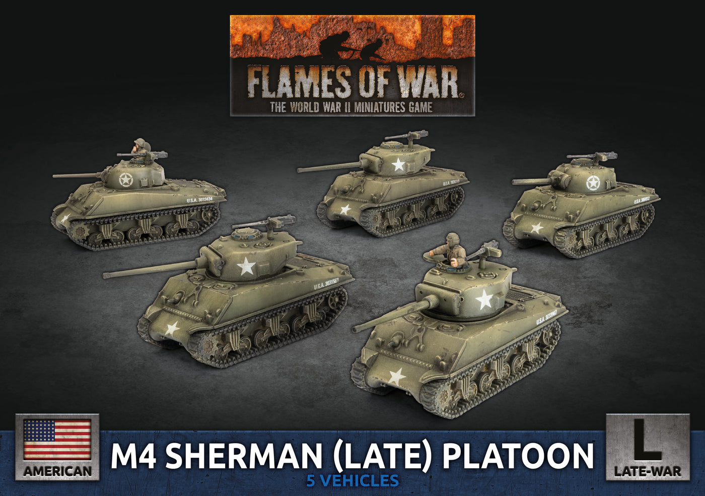 M4 Sherman (Late) Platoon - Flames Of War