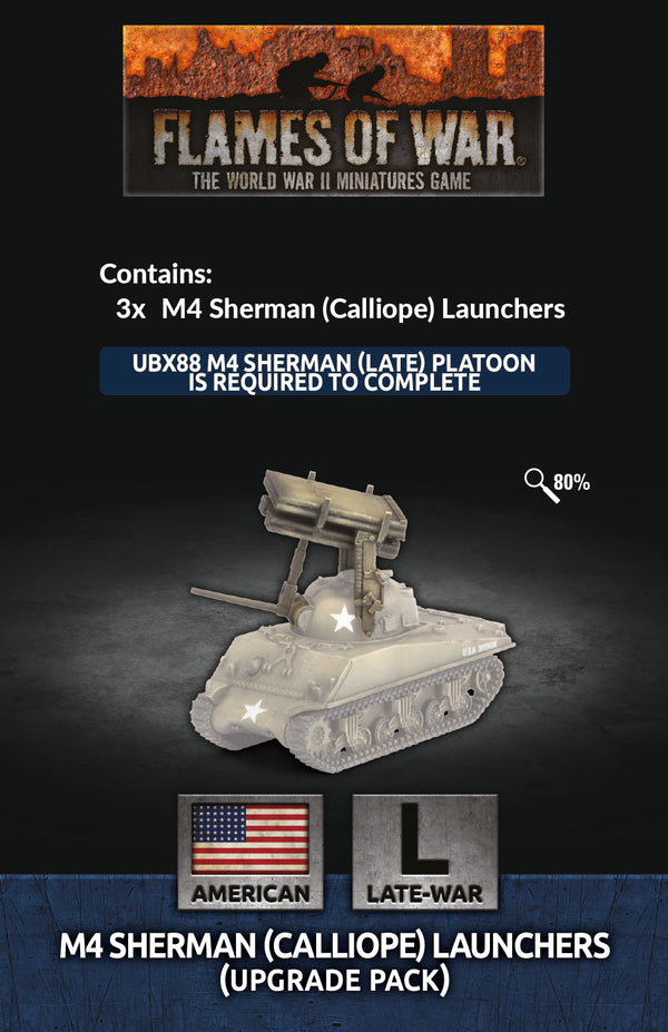M4 Sherman (T34 Calliope) Launchers (Upgrade Pack) - Flames Of War