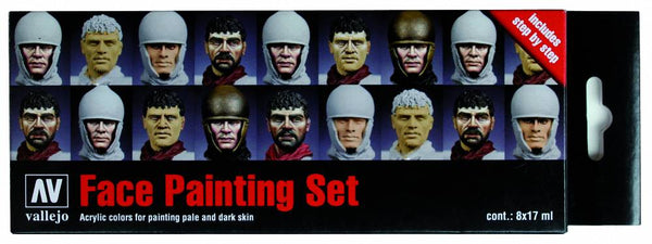 Model Color Set - Faces Painting Set (x8)