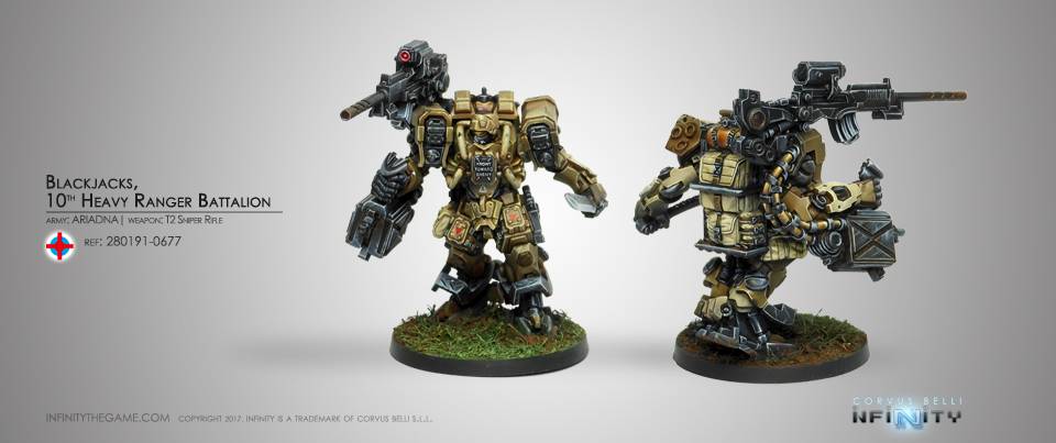 Ariadna Blackjacks, 10th Heavy Ranger Bat. (T2 Sniper Rifle) Box Set