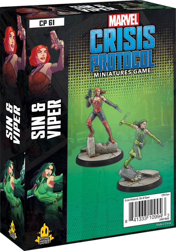 Sin and Viper - Marvel Crisis Protocol Character Pack