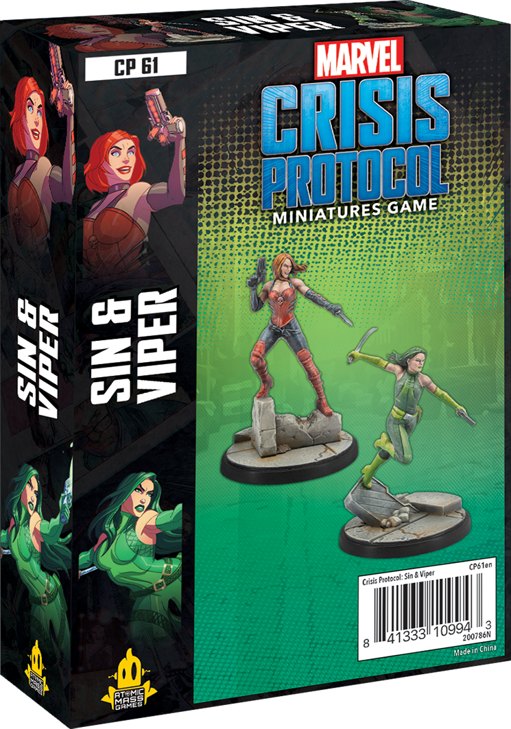 Sin and Viper - Marvel Crisis Protocol Character Pack