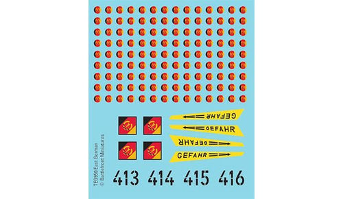 East German Decal Sheets
