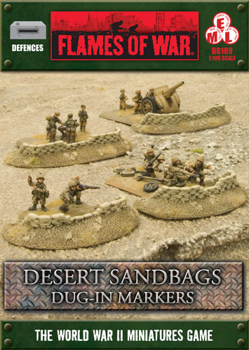 BIAB: Desert Sandbags - Dug In Markers Scenery Box Set