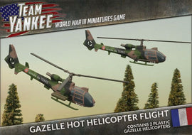 NATO French Gazelle HOT Helicopter Flight