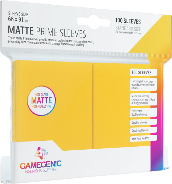 Matte Prime Sleeves Yellow (100 ct.)