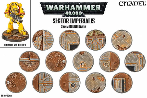 Warhammer 40k: Sector Imperialis 32mm Round Bases