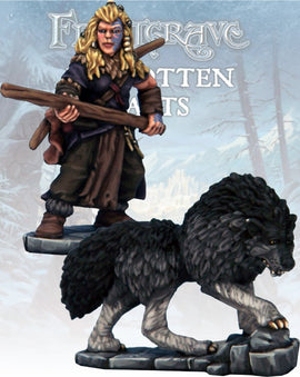 Barbarian Tracker & War Hound - Frostgrave