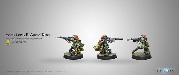 Mercenaries Major Lunah, Ex-Aristeia! Sniper (Viral Sniper Rifle) Blister Pack