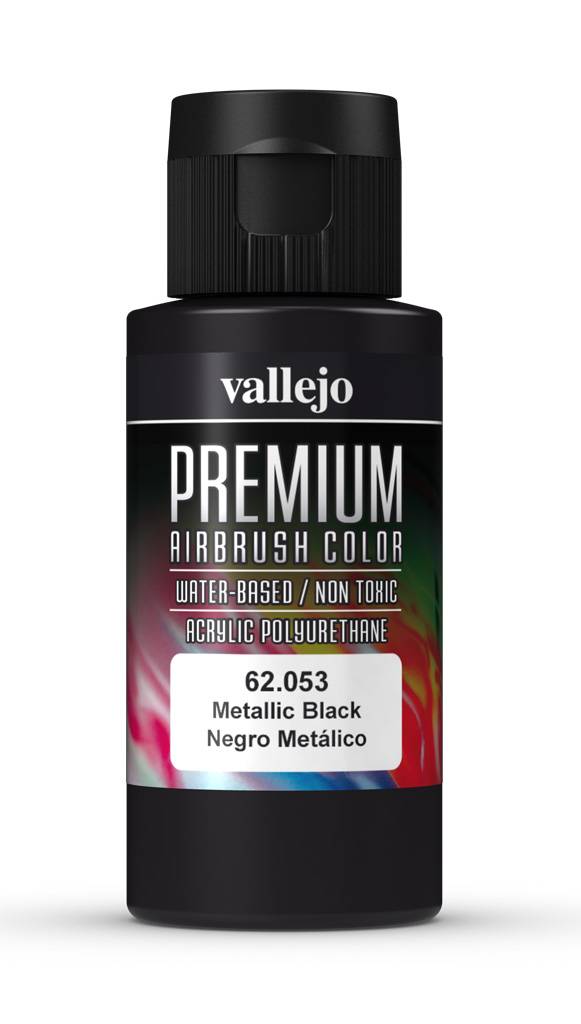 Vallejo Premium Colour 60ml - Metallic Black