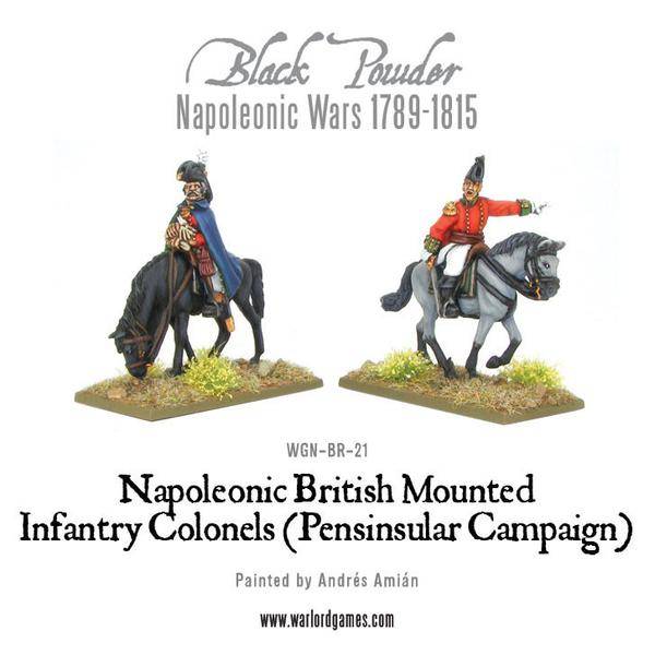Napoleonic Wars 1789-1815 Mounted British Infantry Colonels (Peninsular) Box Set