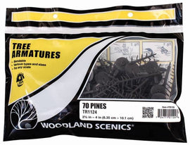 Tree Foliage: 2.5"-4" Pine Tree Armatures