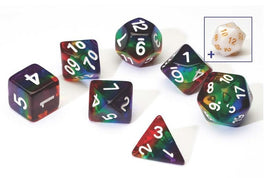 Rainbow Poly Dice Set