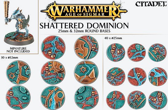 Shattered Dominion:  25 & 32mm Round Base Detail Kit